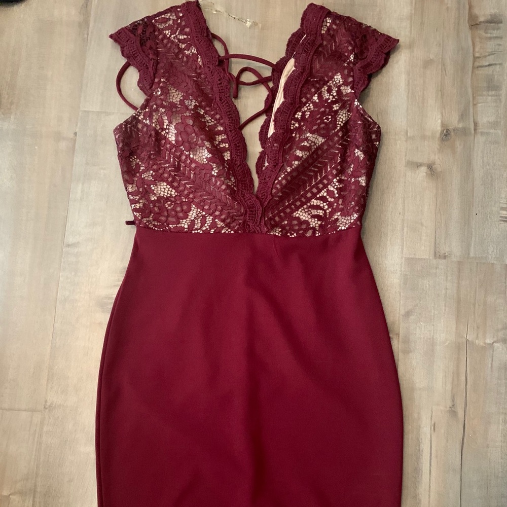 Burgundy Dress